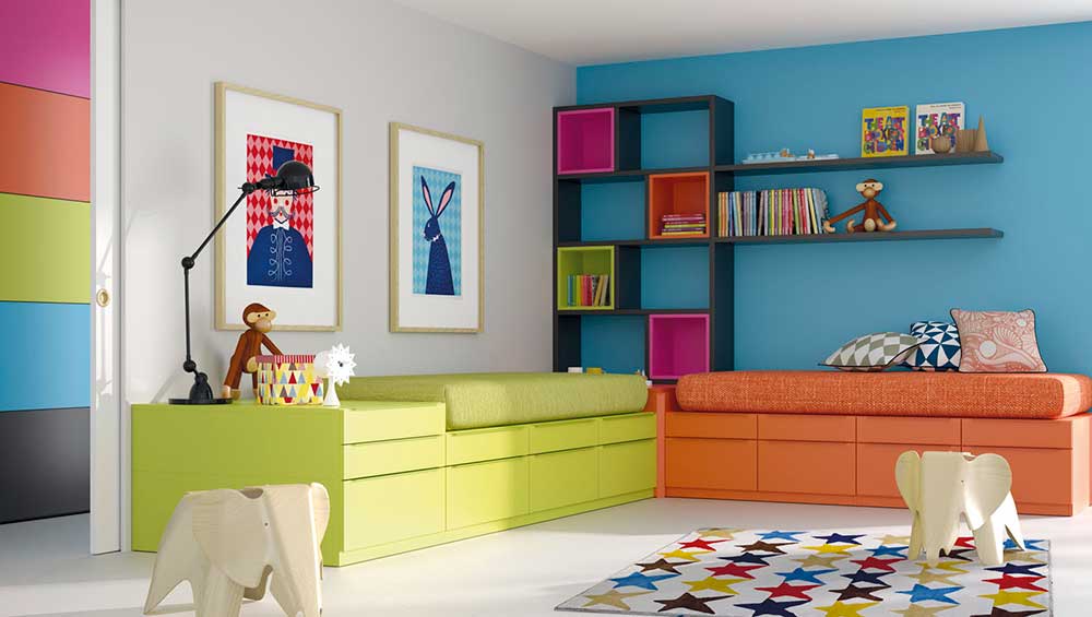 Dormitorio Juvenil Arcoiris - Tu tienda de muebles en Murcia